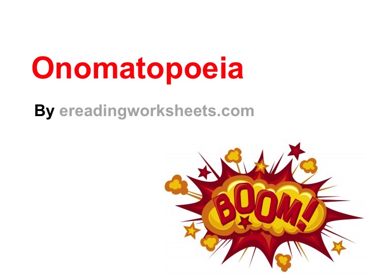 This is a preview image of Onomatopoeia Lesson 1. Click on it to enlarge it or view the source file.