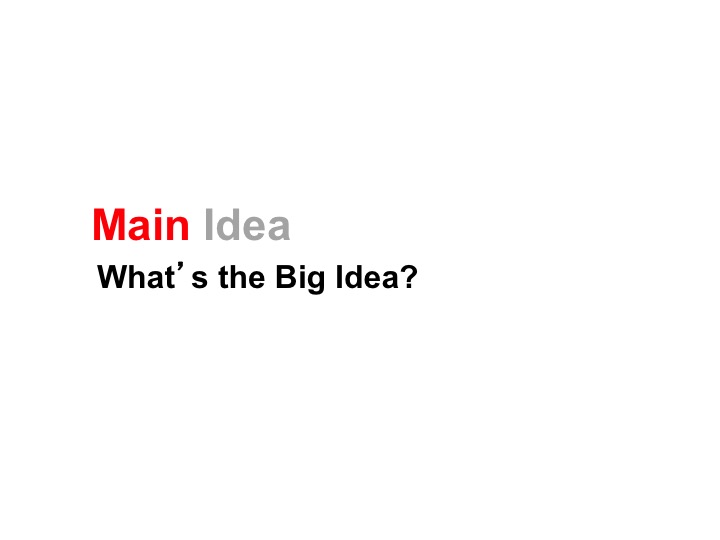 This is a preview image of Main Idea Lesson 1. Click on it to enlarge it or view the source file.