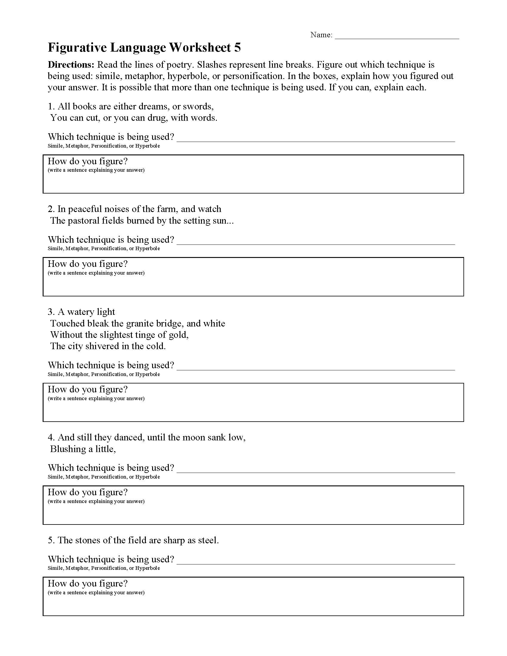 figurative-language-worksheet-2-answers