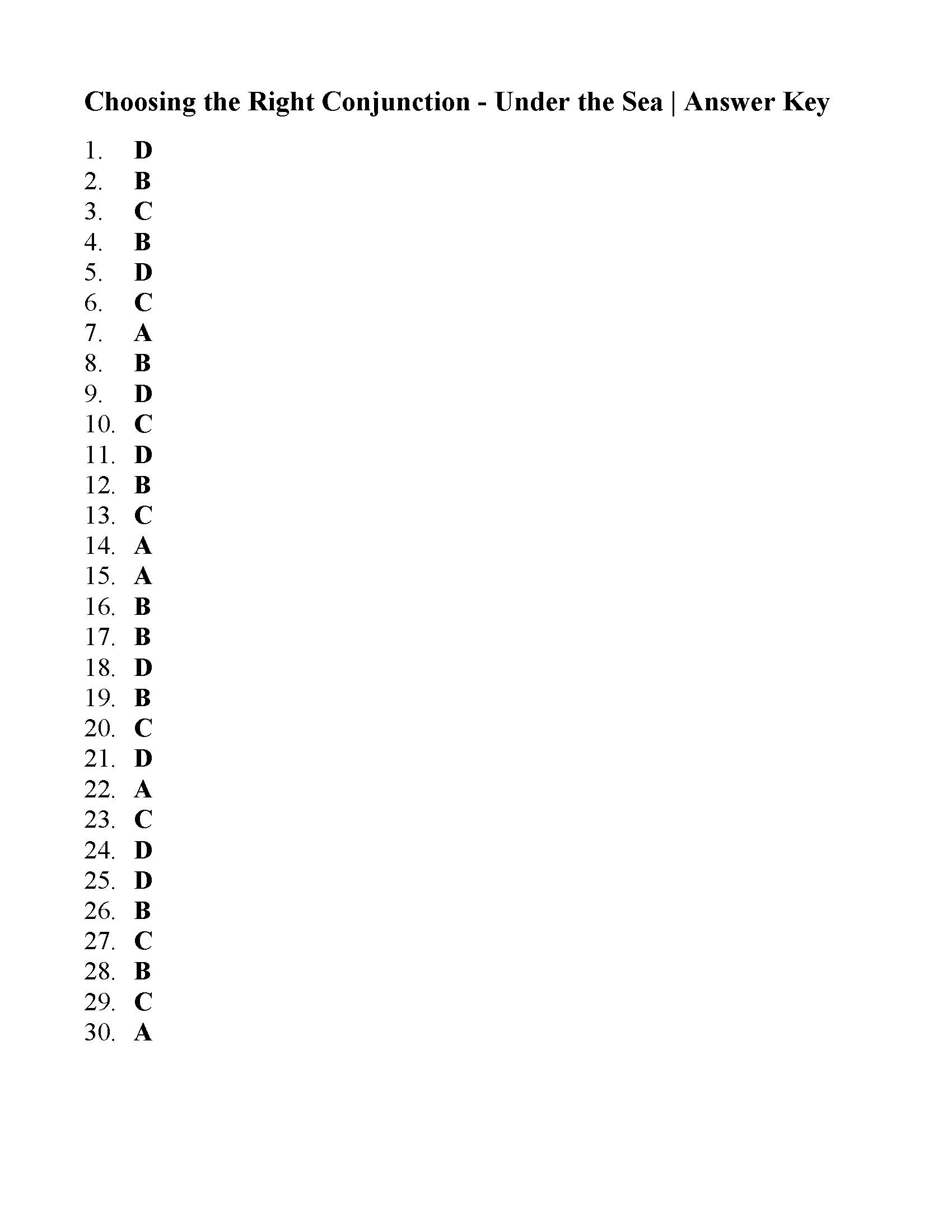 choosing-the-right-conjunction-worksheet-answers