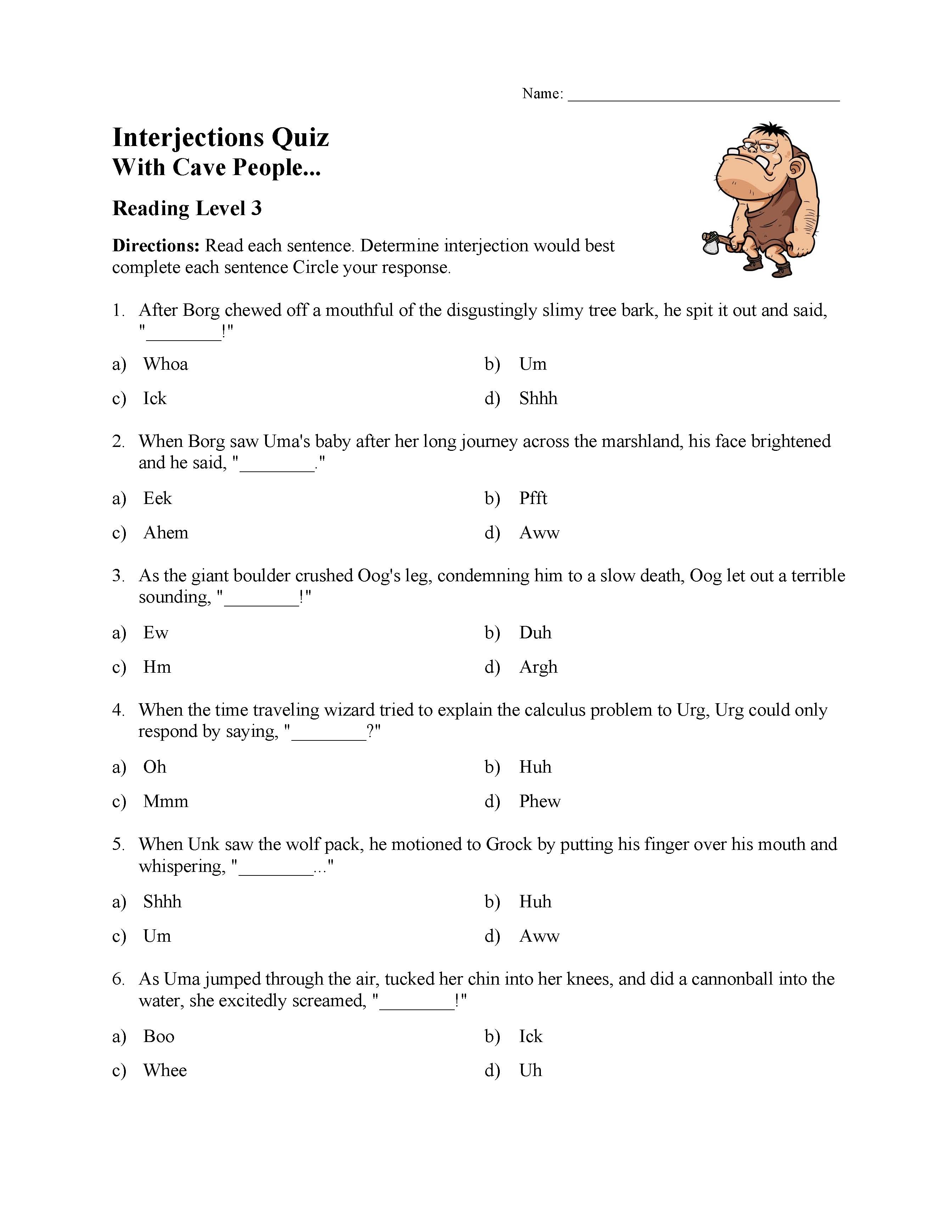 interjections-quiz-reading-level-3-preview