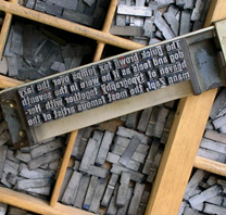 Image of movable type