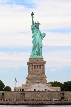 The Statue of Liberty from the Hudson River