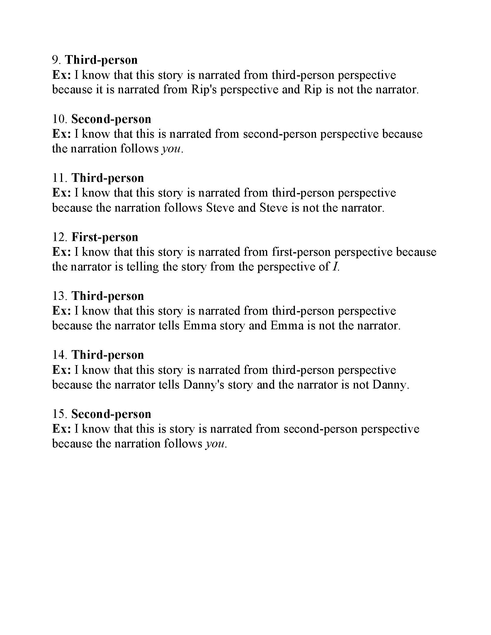 Point Of View Worksheet 11 Answers - Nidecmege Inside Point Of View Worksheet 11