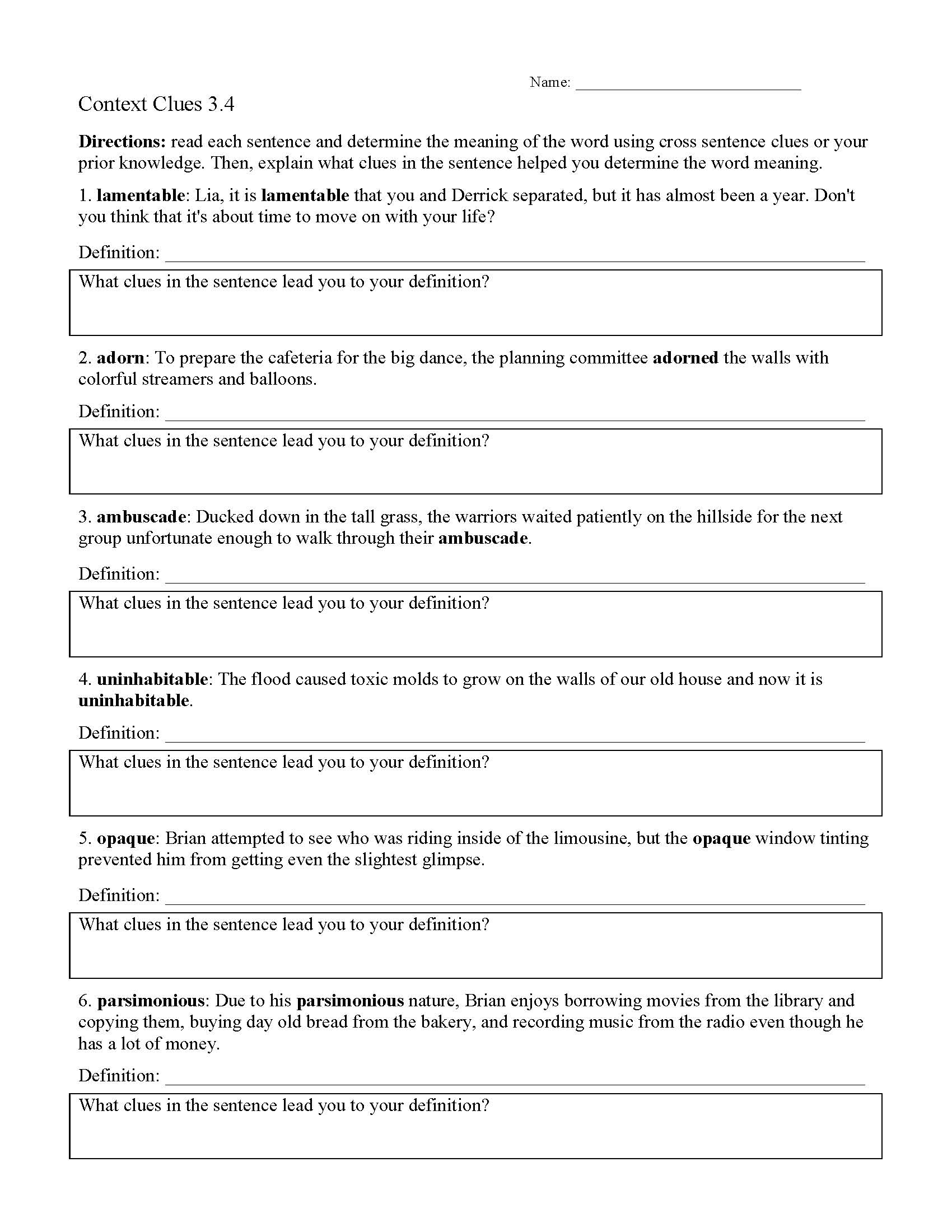 context-clues-worksheet-3-4-reading-activity