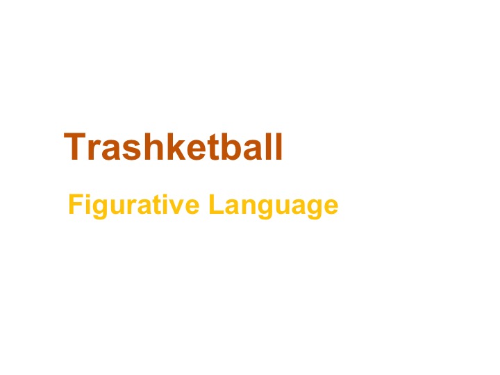This is a preview image of Figurative Language Trashketball Game 1. Click on it to enlarge it or view the source file.
