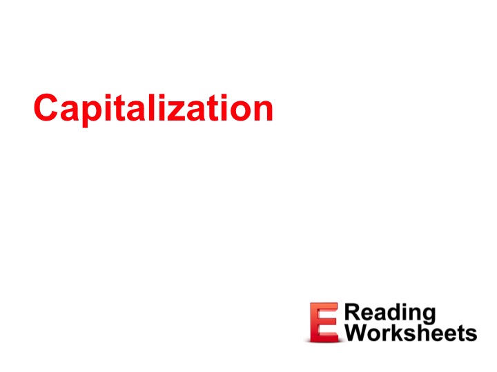 This is a preview image of Capitalization Lesson 1. Click on it to enlarge it or view the source file.