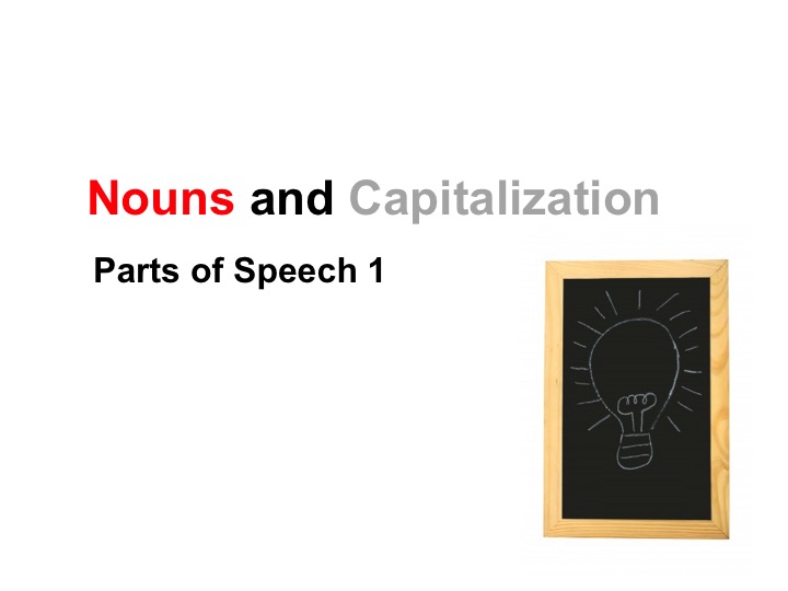 This is a preview image of Noun Types and Capitalization Lesson 1. Click on it to enlarge it or view the source file.