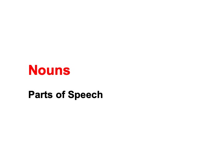 This is a preview image of Noun Types Lesson. Click on it to enlarge it or view the source file.