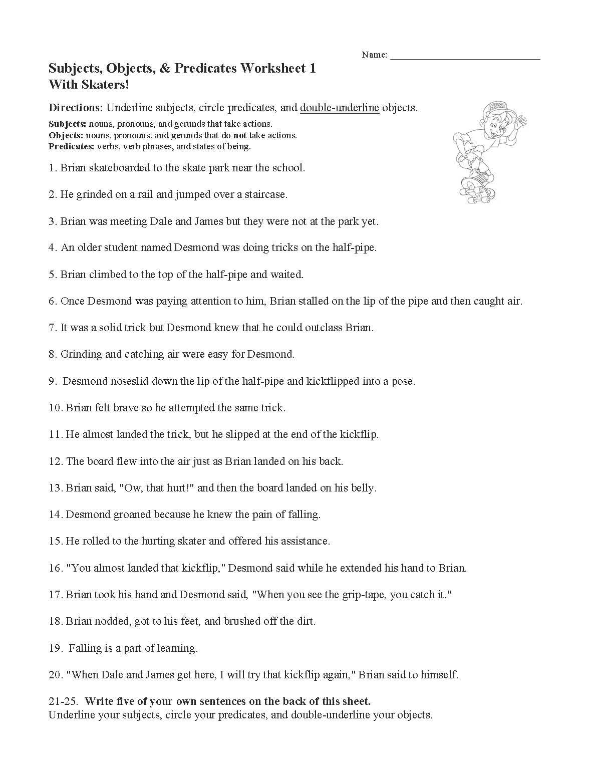 find-the-sentence-patterns-worksheets-99worksheets