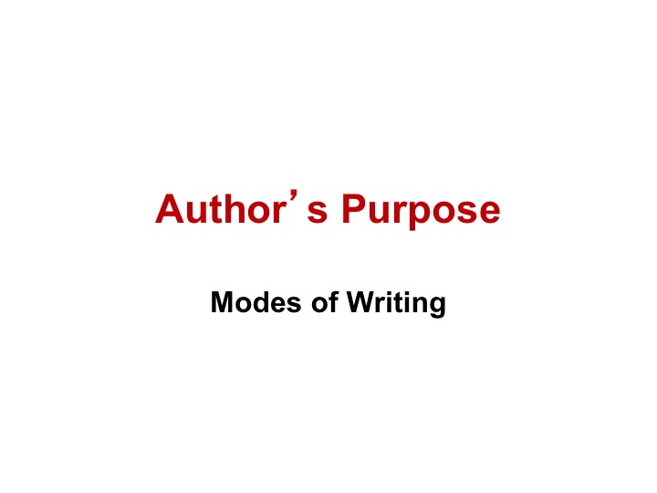 Author's Purpose (quiz) online exercise for