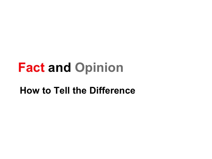This is a preview image of Fact and Opinion Lesson. Click on it to enlarge it or view the source file.